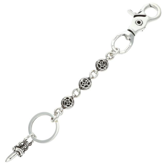 クロムハーツ   フローラルボール シルバーキーチェーン 中古 SS07