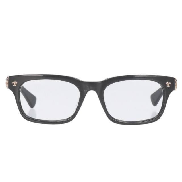 クロムハーツ サイズ:52□19-145  GITTIN ANY?-A BSフレアテンプルウェリントン眼鏡 中古 OS06