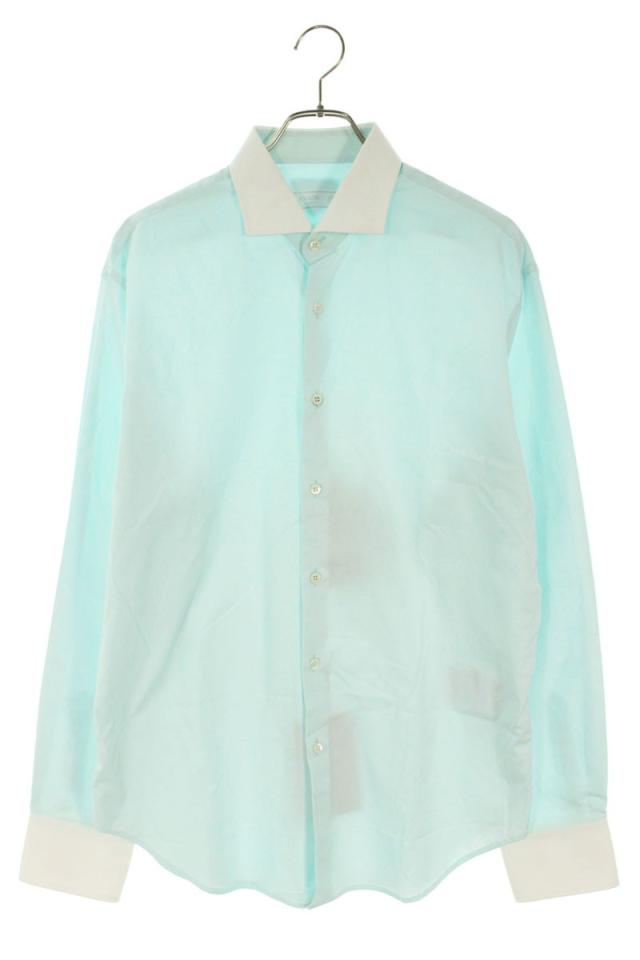 プラダ サイズ:40  UCN572 コットンクレリック長袖シャツ 中古 SB01