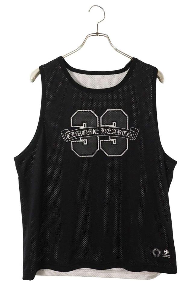 クロムハーツ サイズ:M  MESH WARM UP JERSEY リバーシブルCHロゴプリントメッシュタンクトップ 中古 OS06