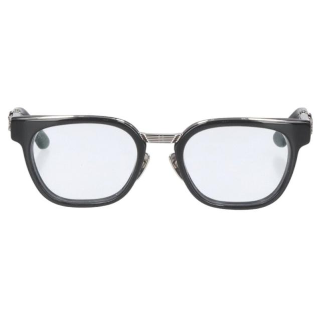 クロムハーツ サイズ:52□21-152  DUCK BUTTER ダガーテンプルウェリントンクリアフレームサングラス 中古 SJ02