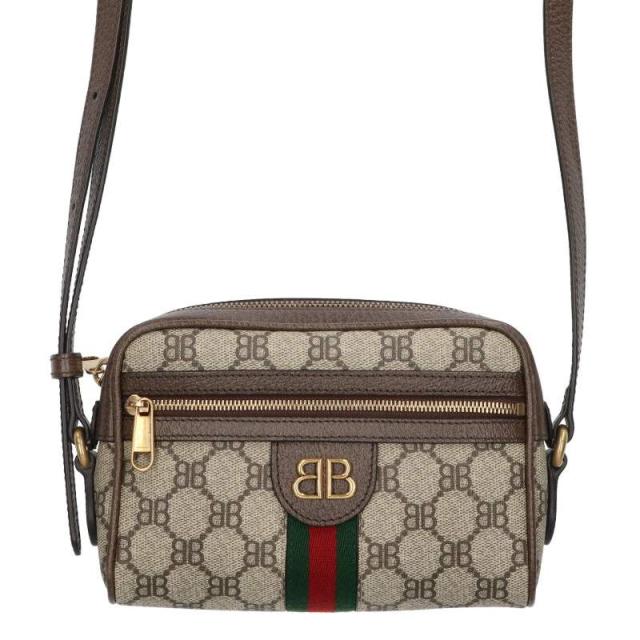 バレンシアガ  グッチ   680128 ザ ハッカーGGスプリームカメラショルダーバッグ 中古 OM10