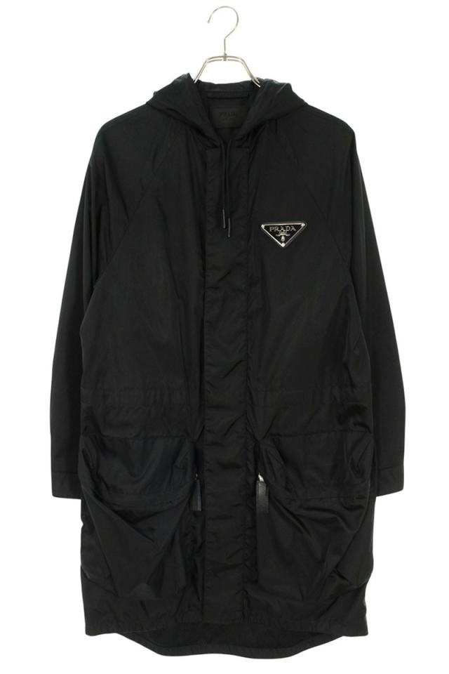 プラダ サイズ:XS  SGB654 RE-NYLON 三角プレートロングコート 中古 SB01