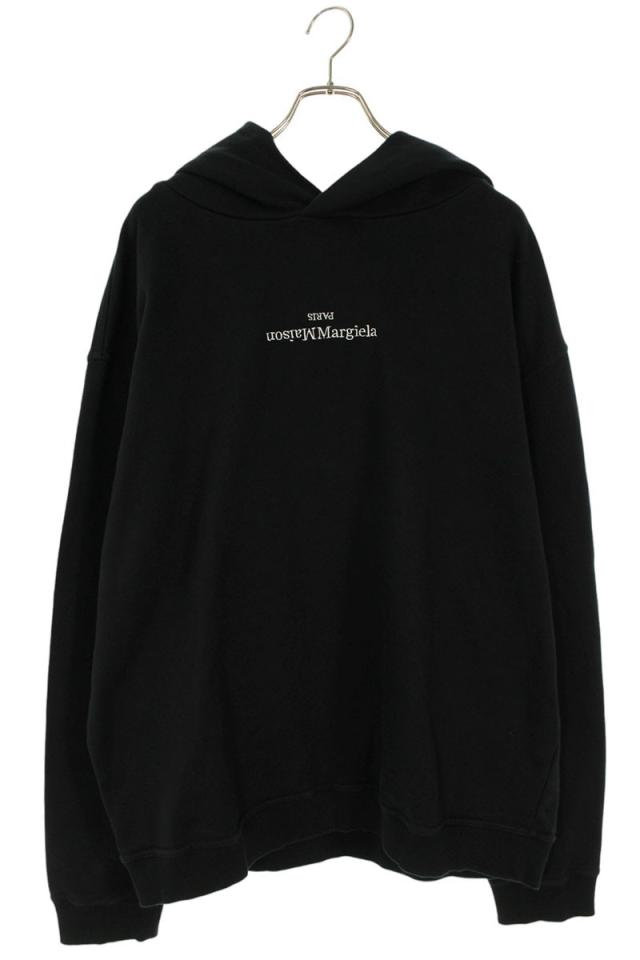 メゾンマルジェラ サイズ:50  S50GU0167 ロゴ刺繍プルオーバーパーカー 中古 SB01