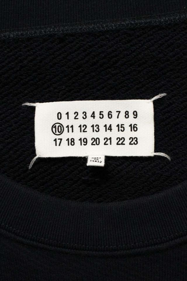 メゾンマルジェラ サイズ:50  S30GU0116 カレンダーロゴ刺繍クルーネックスウェット 中古 SB01 メゾンマルジェラ サイズ:50 S30GU0116 カレンダーロゴ刺繍クルー