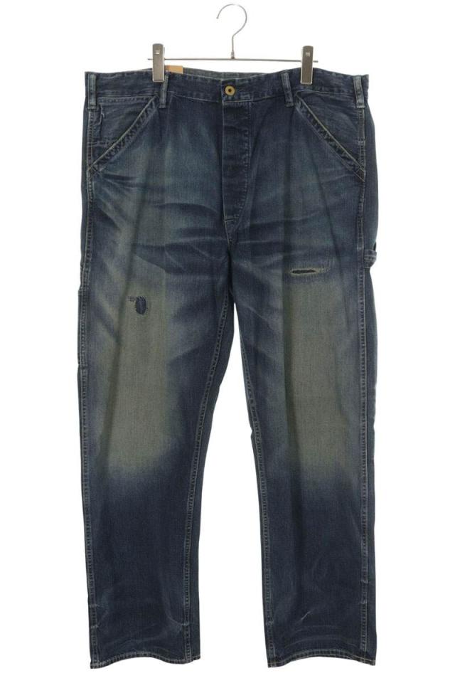 ダブルアールエル サイズ:38/32  MNRRPNT14G20127 エンジニアフィットリペアードデニムパンツ 中古 BS99