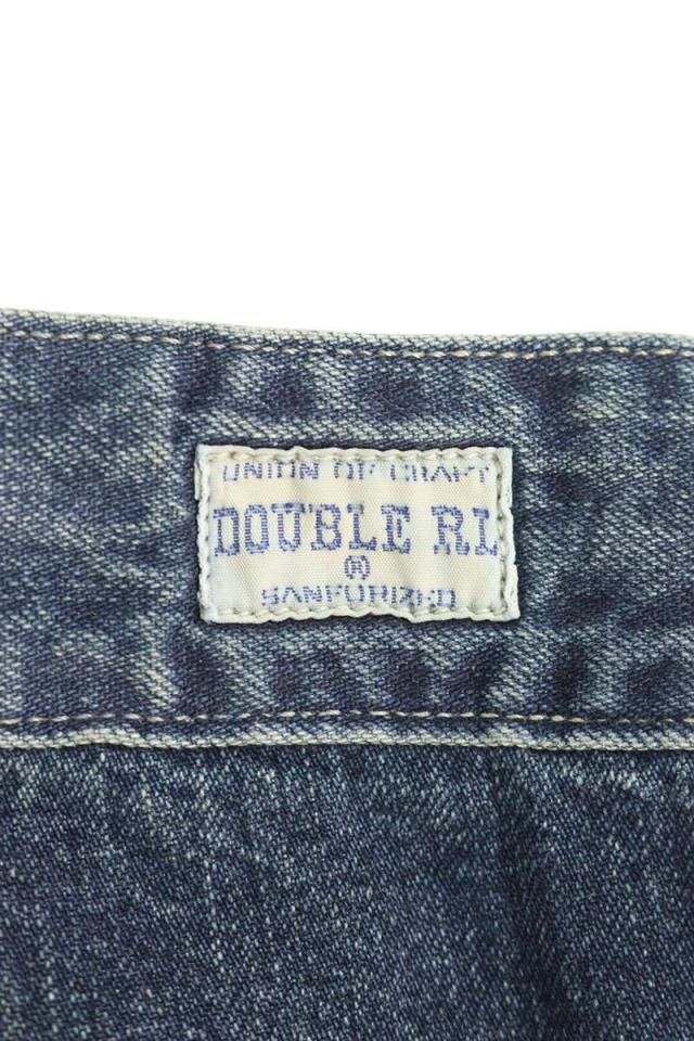 ダブルアールエル サイズ:38/32  MNRRPNT14G20127 エンジニアフィットリペアードデニムパンツ 中古 BS99