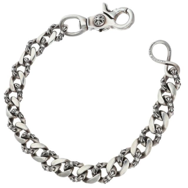 クロムハーツ サイズ:ショート  FANCY SHORT-1 1クリップショートファンシー シルバーウォレットチェーン 中古 OS06