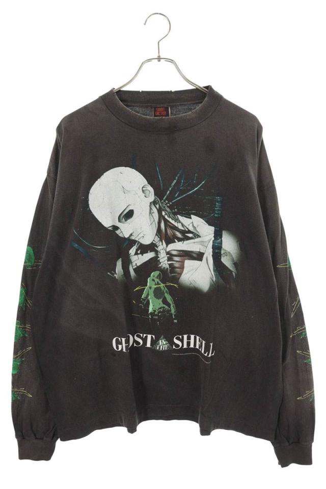 セントマイケル サイズ:XL  24AW  SM-YS1-0000-C33 GHOST IN THE SHELLプリント長袖カットソー 中古 OM10