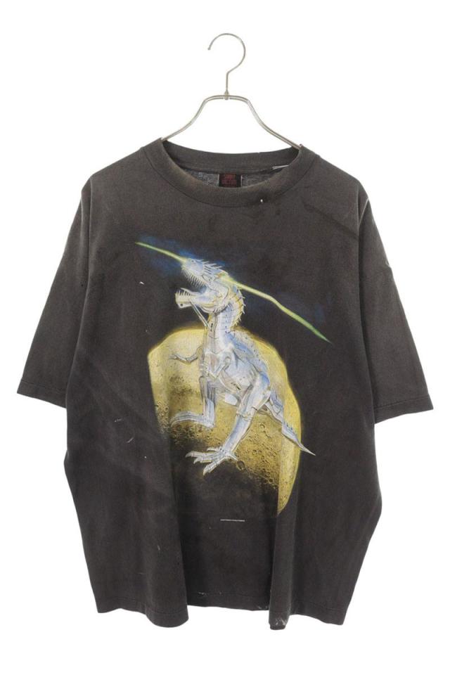 セントマイケル  SORAYAMA サイズ:XL  25AW  SM-HR1-0000-C76 ヴィンテージ加工 T-REXプリントTシャツ 中古 SB01