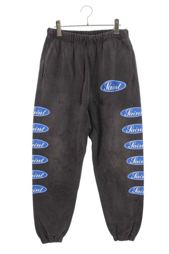 セントマイケル サイズ:S  25AW  SM-HR1-0000-061 LOVE AMONG ヴィンテージ加工ロングパンツ 中古 SB01