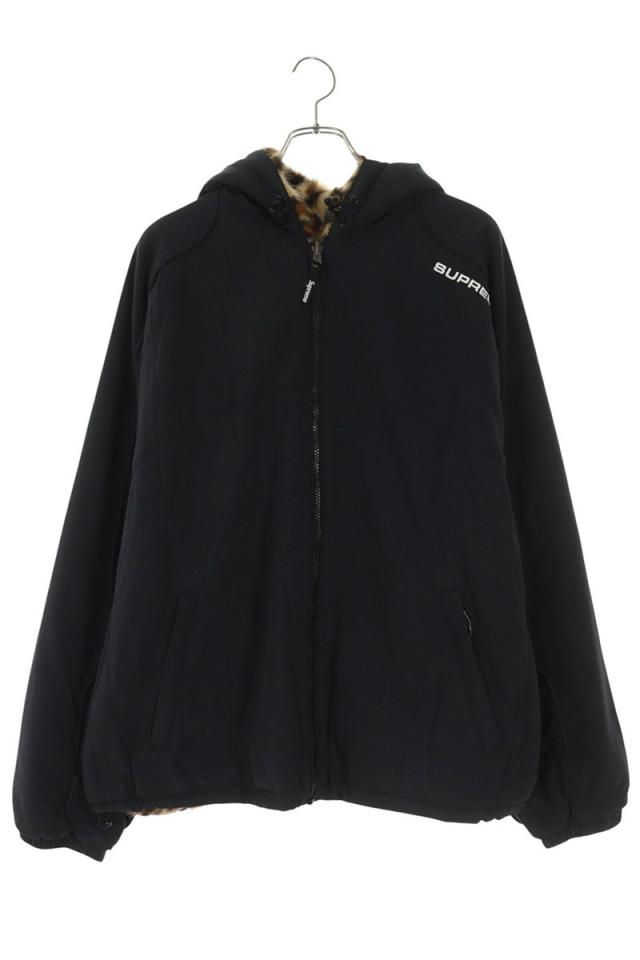 シュプリーム サイズ:XL  25SS  Faux Fur Reversible Hooded Track Jacket フェイクファーリバーシブルトラックジャケットブルゾン 中古 SB01