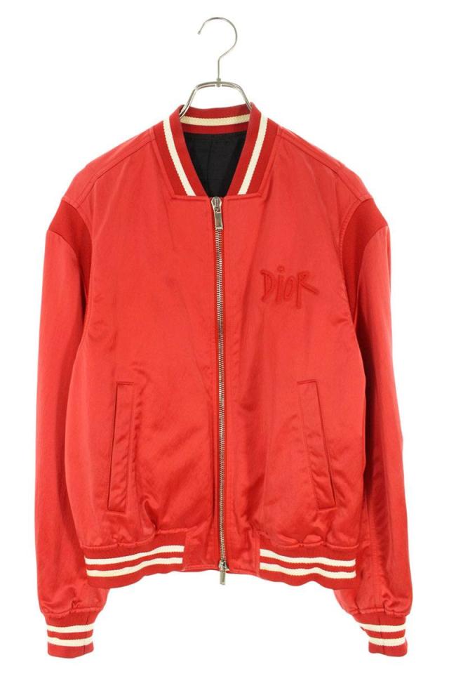ディオール サイズ:52  183C435A5124 バックブルパッチボンバージャケットブルゾン 中古 SB01