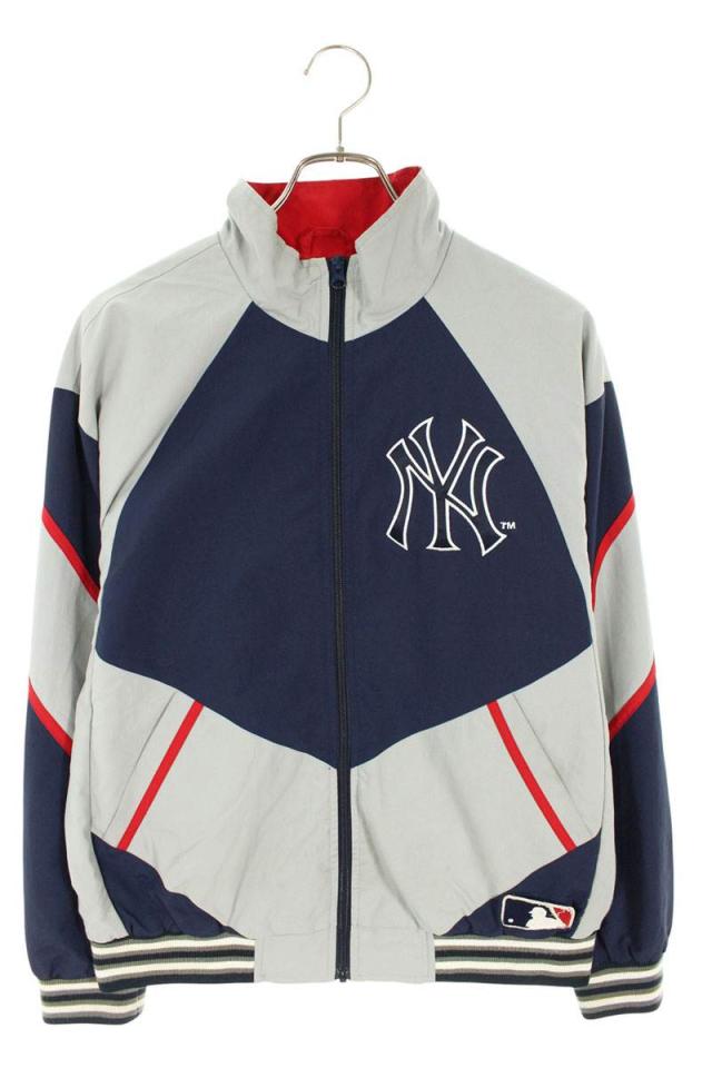 シュプリーム サイズ:S  21AW  New York Yankees Track Jacket ヤンキースナイロントラックジャケットブルゾン 中古 SB01