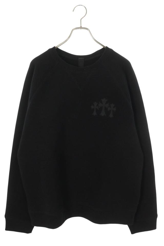クロムハーツ サイズ:XL  7-11 CREW バックCHロゴ刺繍スウェット 中古 SJ02