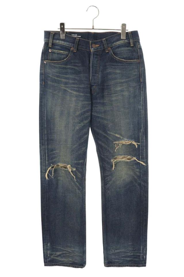 セリーヌ サイズ:30  2N574664X カートジーンズ デストロイドブルーマーブルウォッシュデニムパンツ 中古 OM10