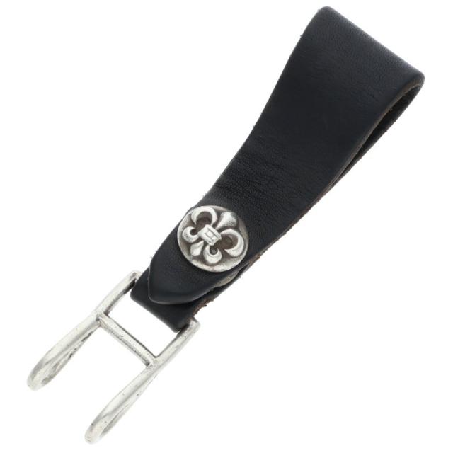 クロムハーツ   BELT LOOP フレアボールボタンレザーベルトループ 中古 OK15