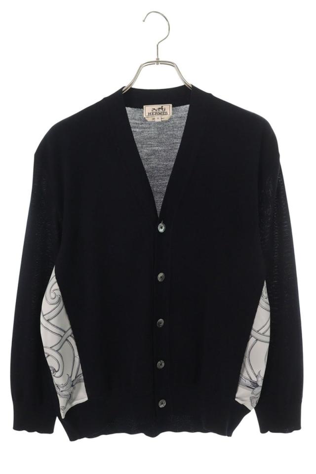 エルメス サイズ:M  ツイルレーヌ シルクカーディガン 中古 SB01