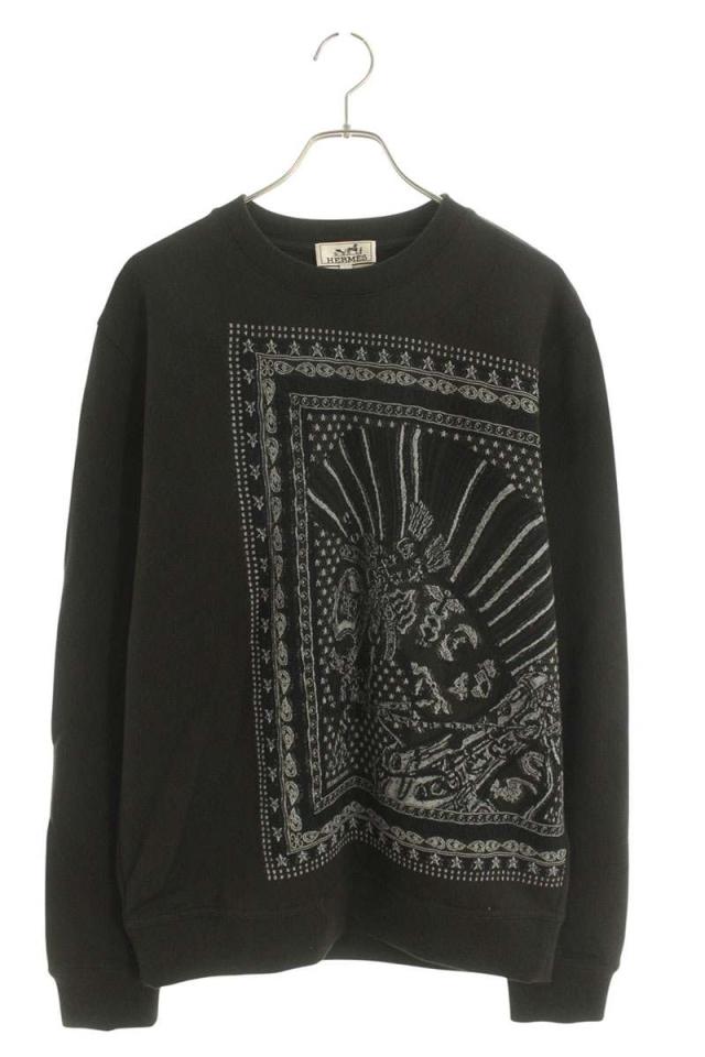 エルメス サイズ:L シュバルパンクバンダナスウェット 中古 SB01