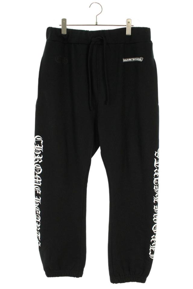クロムハーツ サイズ:M  SWEAT PANTS サイドロゴプリントスウェットロングパンツ 中古 SJ02