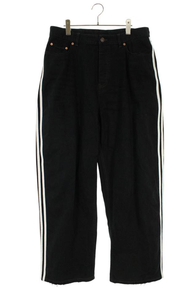 バレンシアガ  アディダス サイズ:S  724778 TNW54 サイドラインバギーデニムパンツ 中古 SB01