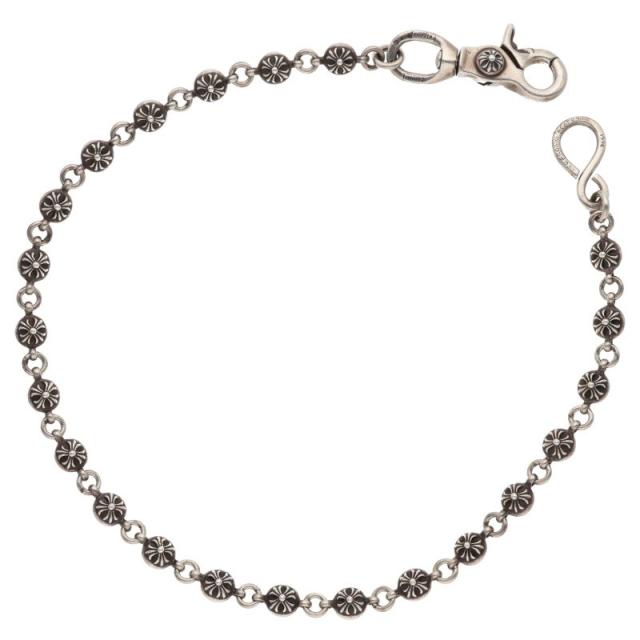 クロムハーツ サイズ:ロング  2BALL LONG-S 1クリップロング#2クロスボール シルバーウォレットチェーン 中古 SJ02