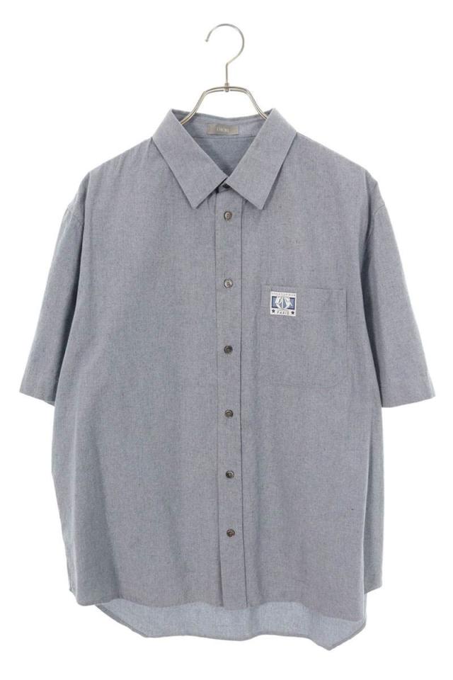 ディオール サイズ:40 493C515A6220 パッチ付き半袖シャツ 中古 BS99