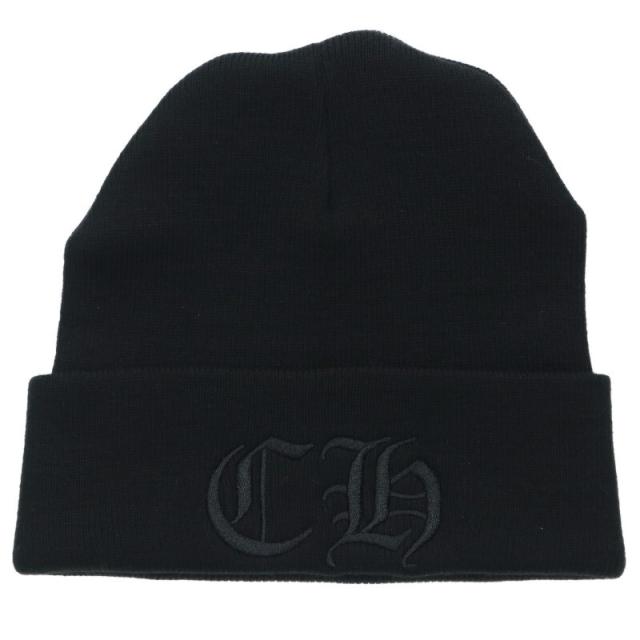 クロムハーツ   ACRYLIC WATCH CAP アクリルワッチキャップ ロゴ刺繍ビーニー帽子 中古 SS07