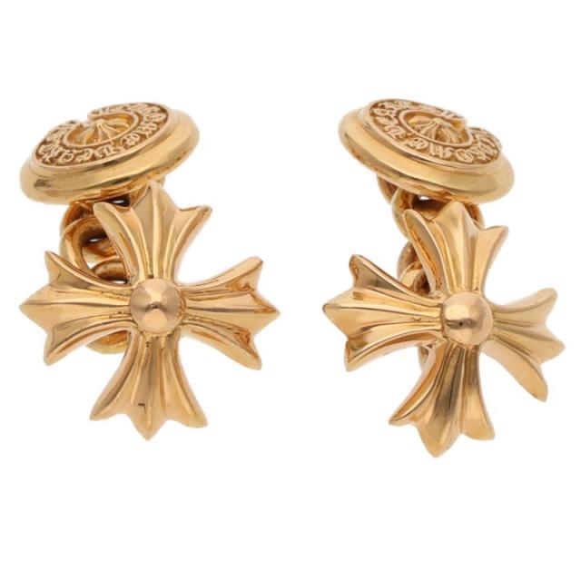 クロムハーツ   22K CUFFLINKS ゴールドカフスボタン 中古 SJ02