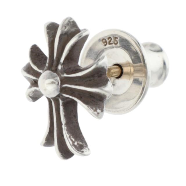 クロムハーツ No2 CH CRS CHクロススタッド シルバーピアス 中古 FK04