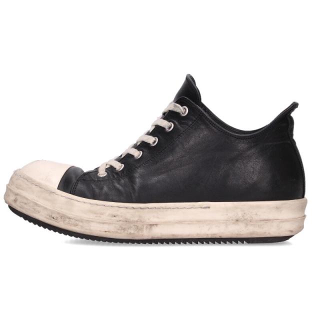 リックオウエンス サイズ:42 RAMONES LOW ラモーンズレザーローカット