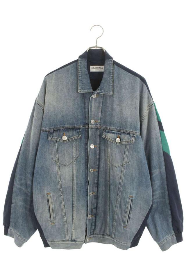 バレンシアガ サイズ:1 678344 TIW35 トラックスーツデニムジャケット 中古 OM10