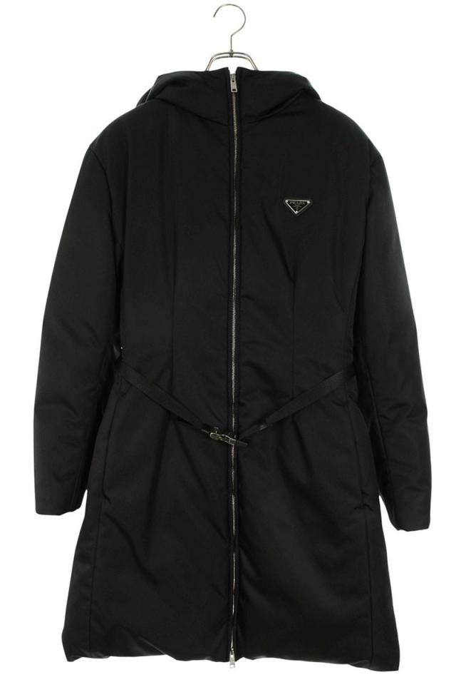 山水110 プラダ サイズ:44 292077 RE-NYLON ベルト付き三角プレートダウン