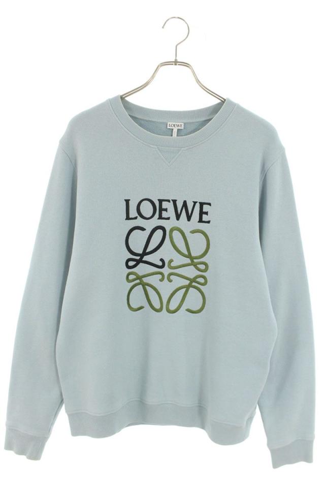 ロエベ サイズ:XL H6109900CR アナグラムエンブロイダリークルーネックスウェット 中古 SS13