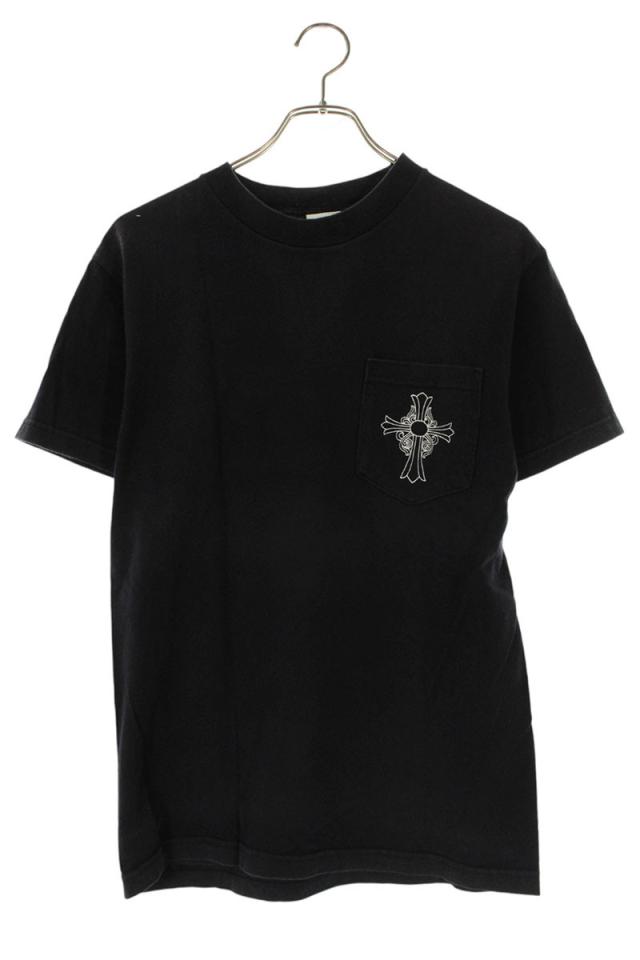 クロムハーツ サイズ:S CH T-SHRT 3 ニューヨーク限定スクロールラベルバックプリントTシャツ 中古 FK04