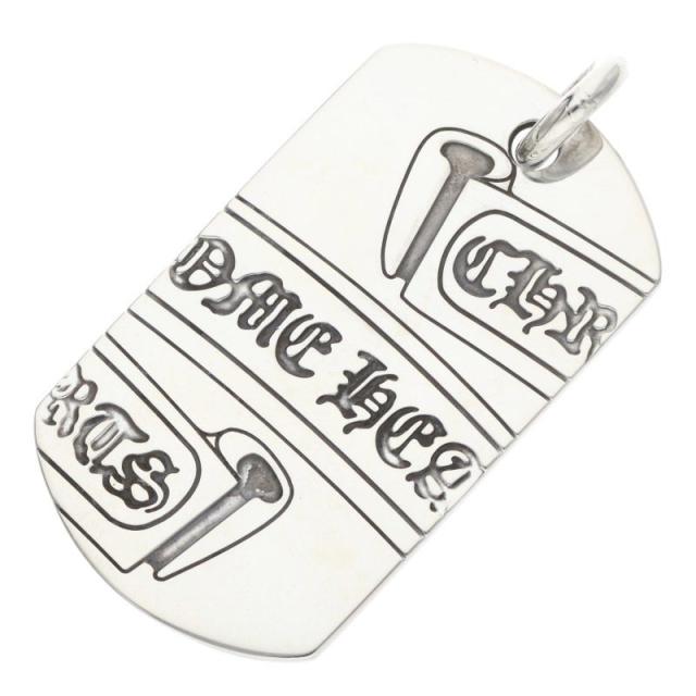 クロムハーツ D TAG LRG LTD ラージドッグタグ 東京限定ラージドッグタグネックレストップ 中古 SJ02