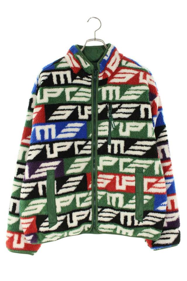 シュプリーム サイズ:M 22AW Geo Reversible WINDSTOPPER Fleece Jacket リバーシブルフリースブルゾン 中古 BS99