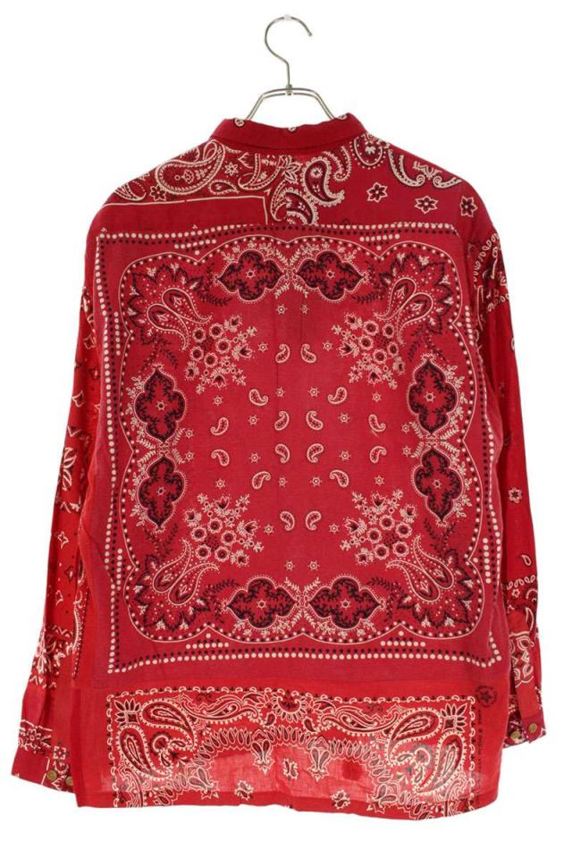 ビズビム サイズ:2 18SS 0218905011001 KERCHIEF TUNIC SHIRT バンダナカーチーフチュニック長袖シャツ 中古 BS99
