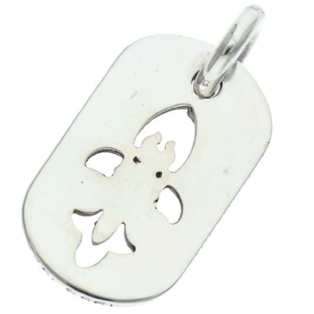 クロムハーツ サイズ:SMALL D TAG SML FLE DAG フレアダガードッグタグ スモールドッグタグネックレストップ 中古 SS07
