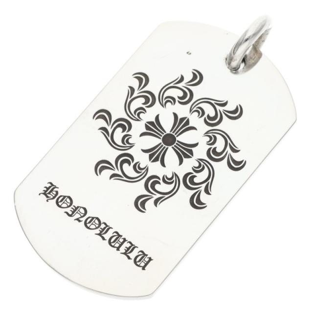 クロムハーツ D TAG LRG LTD ラージドッグタグ ホノルル限定ラージドッグタグネックレストップ 中古 SJ02