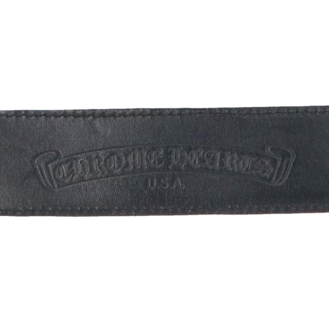 クロムハーツ サイズ:30インチ 1.5 STRAP 1.5inchフローラルリベッツ オールドレザーベルトストラップ 中古 OS06