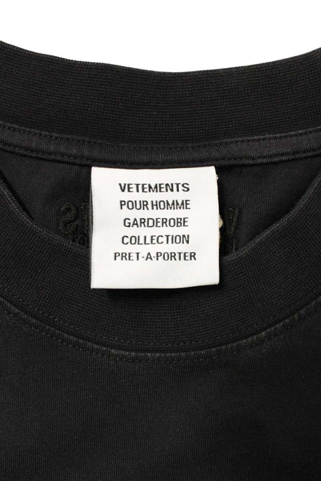 ヴェトモン サイズ:S 26SS ME76TR139BB アイコニックロゴTシャツ 新古品 OM10