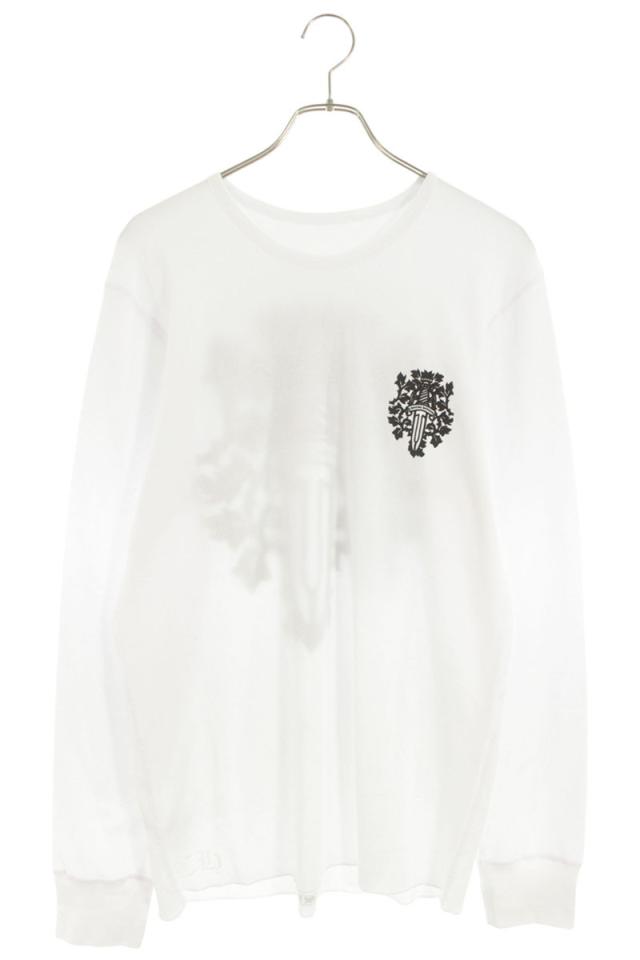 クロムハーツ サイズ:XXL Thermal L S バックダガープリントサーマル長袖カットソー 中古 FK04