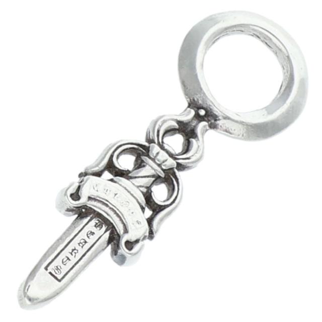 クロムハーツ STACK DAGGER ダガースタックチャーム シルバーネックレストップ 中古 SJ02