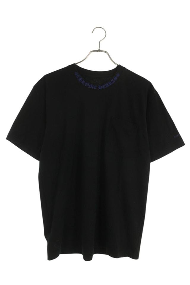 クロムハーツ サイズ:L CH T-SHRT 1 ネックロゴTシャツ 中古 SS07