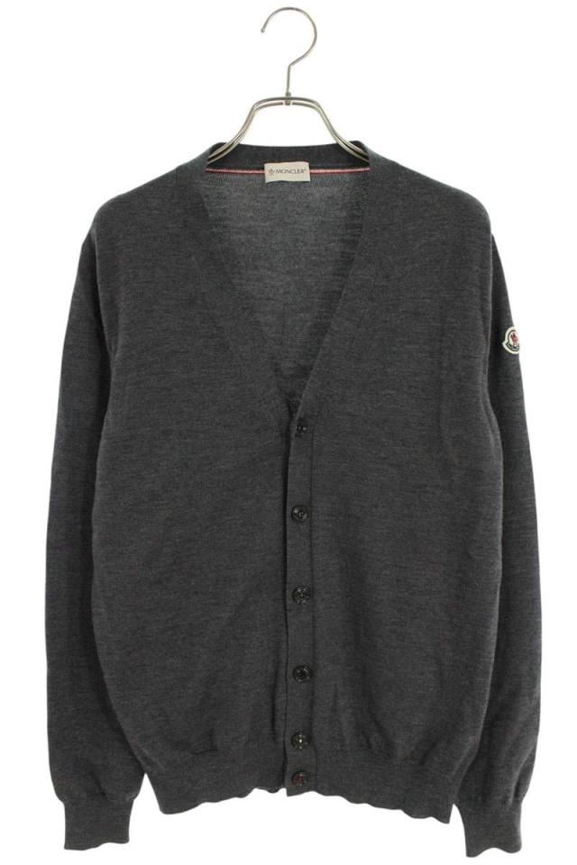モンクレール サイズ:M ロゴワッペンウールVネックカーディガン 中古 BS99