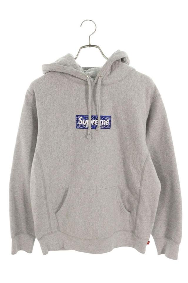 シュプリーム サイズ:M 19AW Bandana Box Logo Hooded Sweatshirt バンダナボックスロゴプルオーバーパーカー 中古 OM10