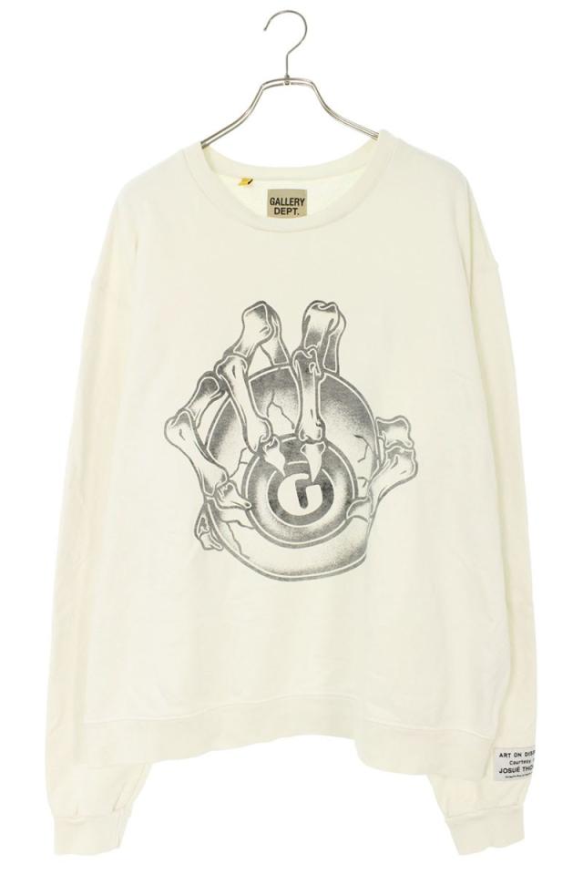 ギャラリーデプト サイズ:2XL G-Ball Crewneck Sweatshirt Gボールプリントヴィンテージ加工スウェット 中古 FK04