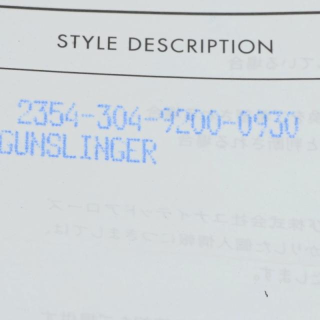 クロムハーツ サイズ:9 GUNSLINGER ガンスリンガークロスボール レザー 