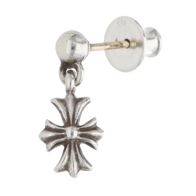 クロムハーツ TNY E CH PLS 1 タイニーECHプラスドロップ シルバーピアス 中古 SJ02